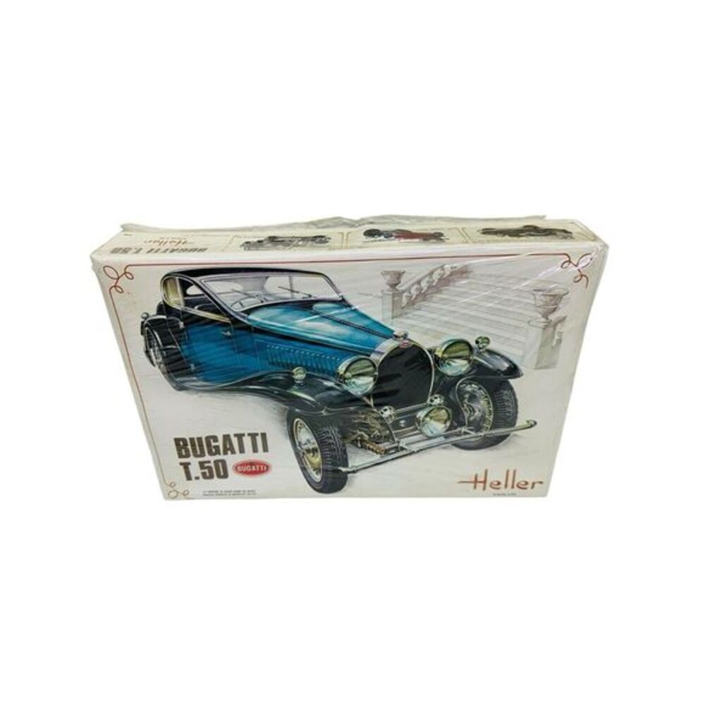 Vintage Heller Bugatti T.50 1:24 #706 Made In‎ France NOS Factory Sealed Read